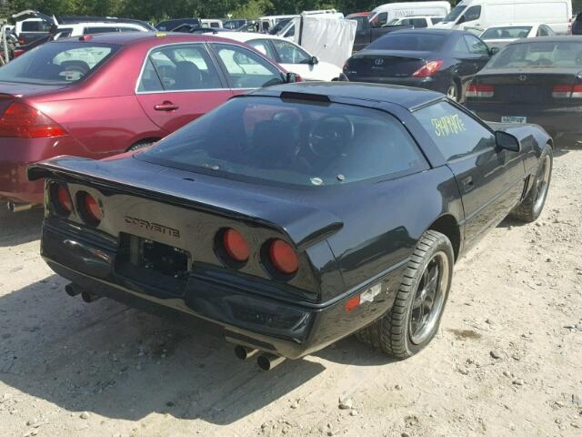 1G1YY0784G5104908 - 1986 CHEVROLET CORVETTE BLACK photo 4