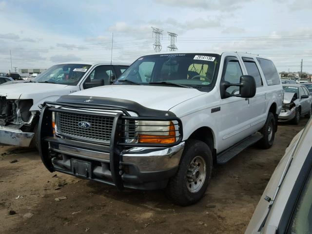 1FMNU41L9YEB38799 - 2000 FORD EXCURSION WHITE photo 2