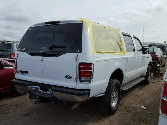 1FMNU41L9YEB38799 - 2000 FORD EXCURSION WHITE photo 4