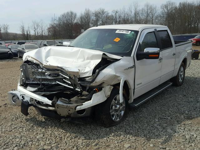 1FTFW1CTXCFA17345 - 2012 FORD F150 SUPER WHITE photo 2