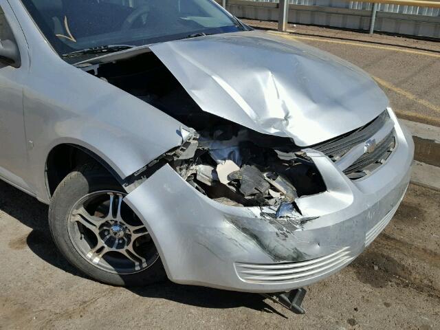 1G1AL18F687203500 - 2008 CHEVROLET COBALT LT SILVER photo 9