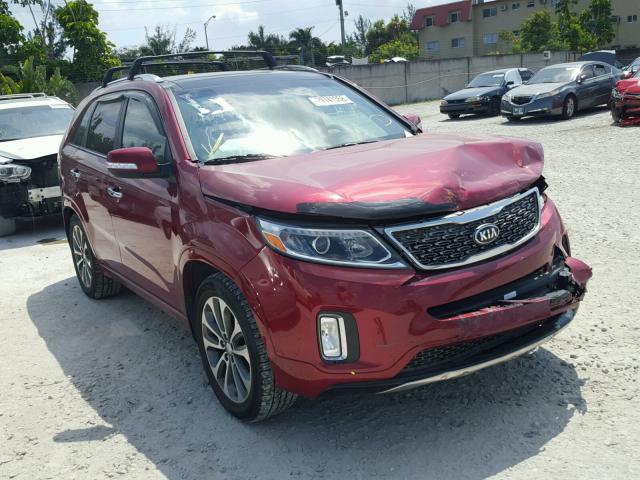 5XYKW4A73FG613131 - 2015 KIA SORENTO SX RED photo 1