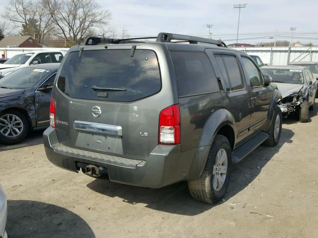 5N1AR18W67C649153 - 2007 NISSAN PATHFINDER GRAY photo 4