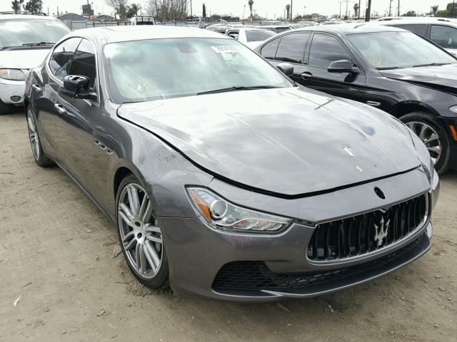 ZAM57XSA7G1185406 - 2016 MASERATI GHIBLI GRAY photo 1