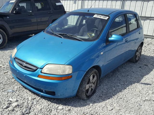KL1TD66666B648270 - 2006 CHEVROLET AVEO BASE Mavi fotoğraf 2