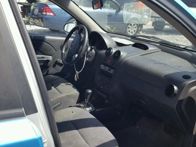 KL1TD66666B648270 - 2006 CHEVROLET AVEO BASE Mavi fotoğraf 5