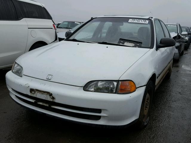 JHMEH9698NS012383 - 1992 HONDA CIVIC EX WHITE photo 2