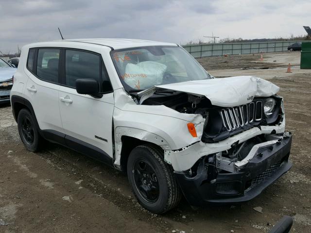 ZACCJAAT0GPD04488 - 2016 JEEP RENEGADE S WHITE photo 1