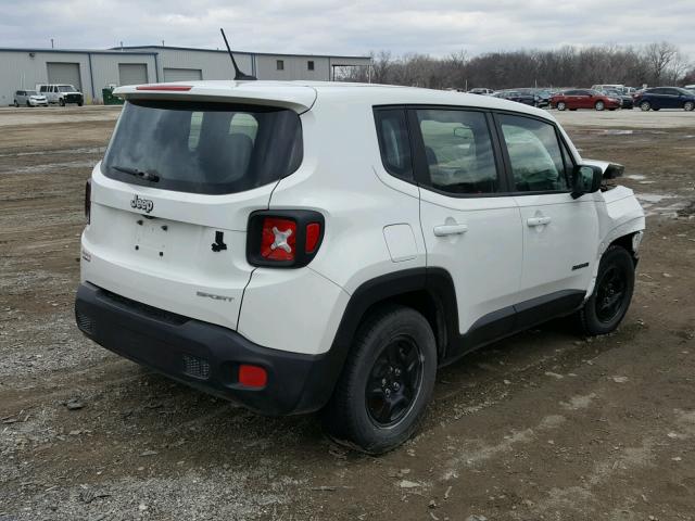 ZACCJAAT0GPD04488 - 2016 JEEP RENEGADE S WHITE photo 4