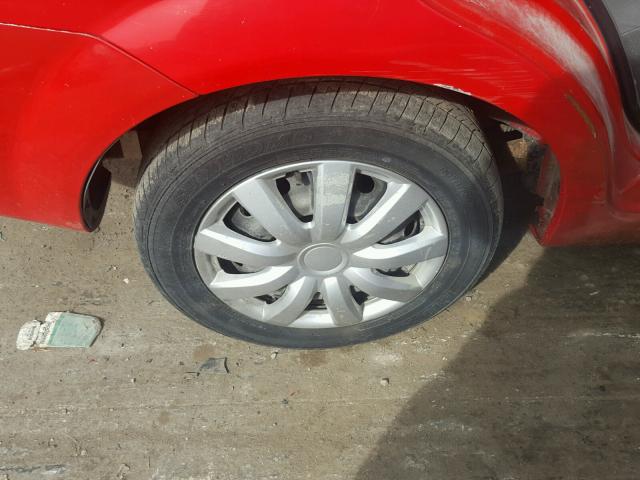 KL1TD52605B322933 - 2005 CHEVROLET AVEO BASE Rouge photo 9