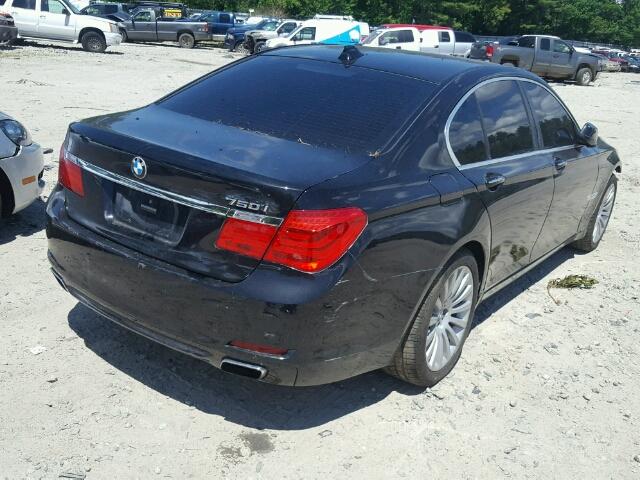 WBAKC6C53BC394280 - 2011 BMW 750I BLACK photo 4