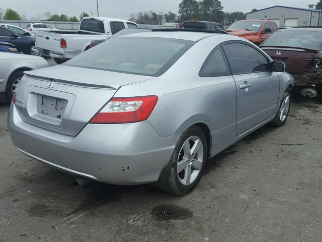 2HGFG12896H583348 - 2006 HONDA CIVIC EX SILVER photo 4