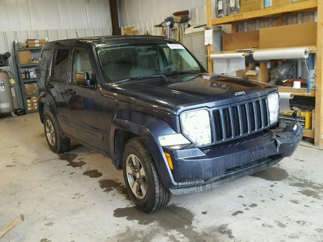 1J8GN28K48W226643 - 2008 JEEP LIBERTY SP BLUE photo 1