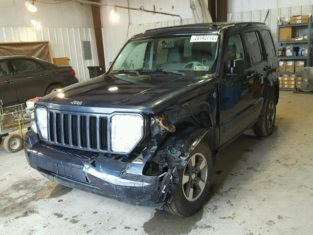 1J8GN28K48W226643 - 2008 JEEP LIBERTY SP BLUE photo 2