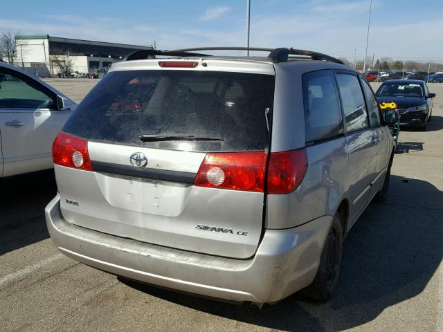 5TDZA23C56S437763 - 2006 TOYOTA SIENNA CE GRAY photo 4