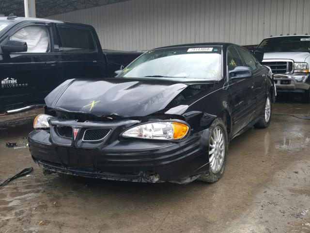 1G2NF52E11M533970 - 2001 PONTIAC GRAND AM S შავი ფოტო 2