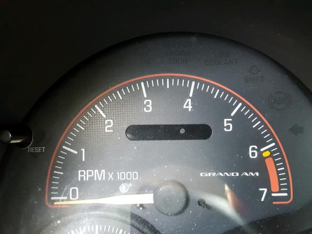1G2NF52E11M533970 - 2001 PONTIAC GRAND AM S შავი ფოტო 8