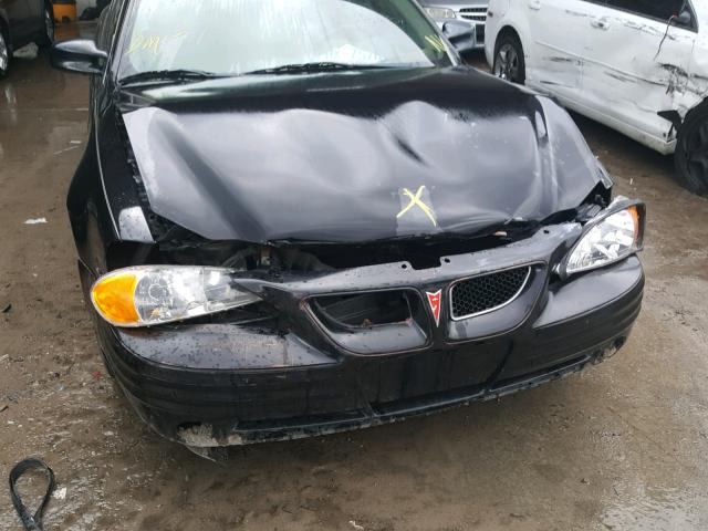 1G2NF52E11M533970 - 2001 PONTIAC GRAND AM S შავი ფოტო 9