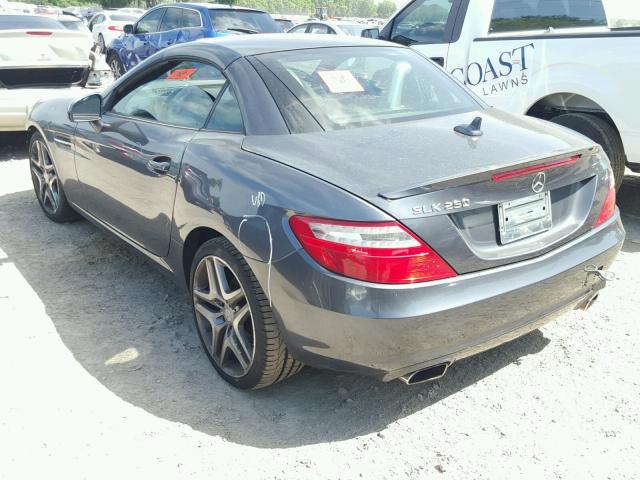 WDDPK4HA9FF098471 - 2015 MERCEDES-BENZ SLK 250 GRAY photo 3