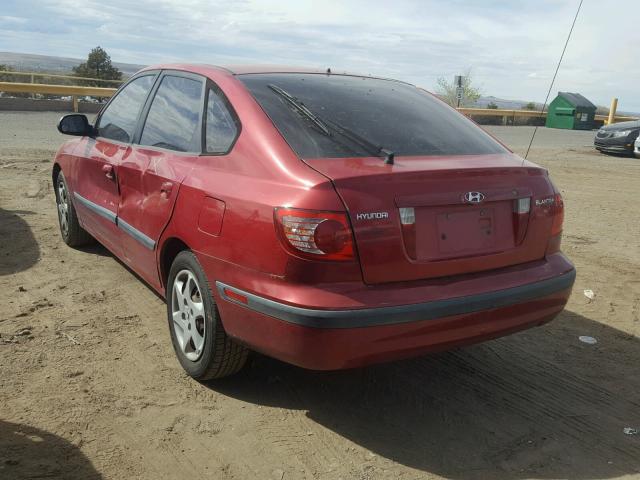 KMHDN56D35U147404 - 2005 HYUNDAI ELANTRA GL MAROON photo 3