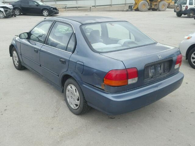 1HGEJ6674TL031170 - 1996 HONDA CIVIC LX BLUE photo 3