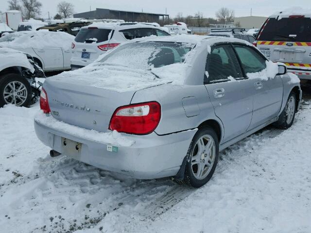 JF1GD67544G515321 - 2004 SUBARU IMPREZA RS SILVER photo 4