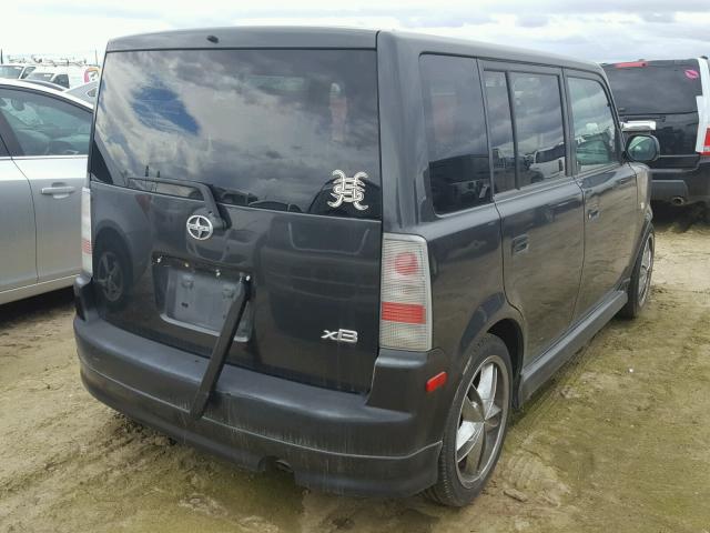 JTLKT324764073986 - 2006 TOYOTA SCION XB CHARCOAL photo 4