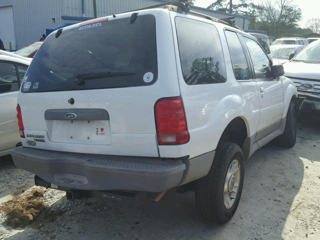 1FMYU60E23UB06125 - 2003 FORD EXPLORER S WHITE photo 4