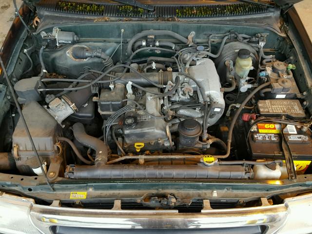 4TASM92N4YZ664105 - 2000 TOYOTA TACOMA XTR GREEN photo 7