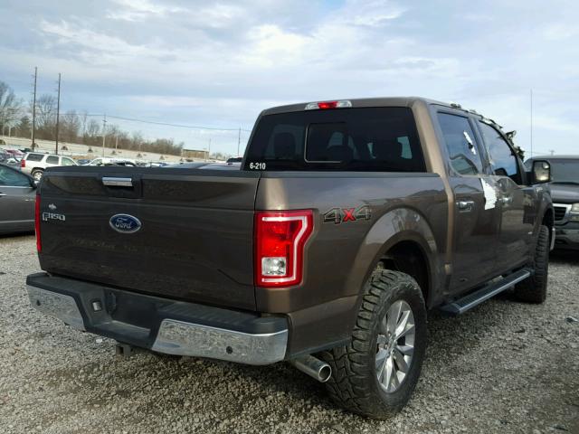 1FTEW1EGXGKF91193 - 2016 FORD F150 SUPER BROWN photo 4