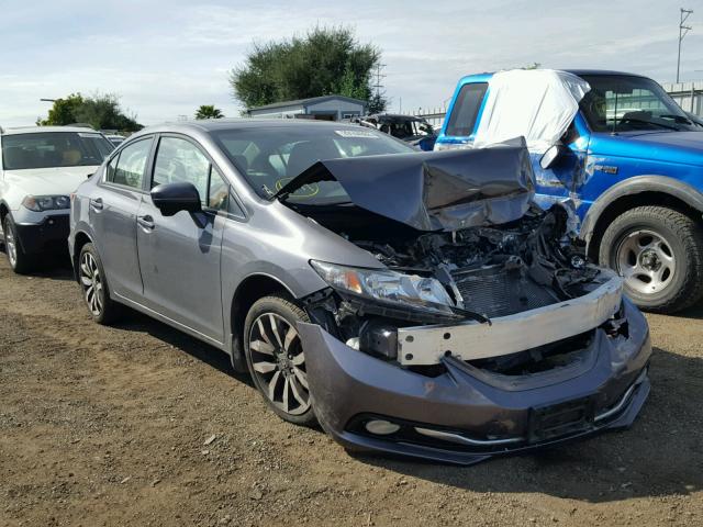 2HGFB2F92FH524794 - 2015 HONDA CIVIC EXL 灰色 照片 1