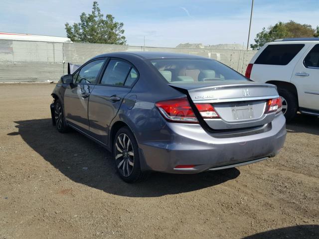 2HGFB2F92FH524794 - 2015 HONDA CIVIC EXL 灰色 照片 3