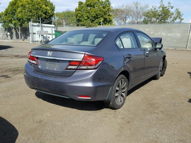 2HGFB2F92FH524794 - 2015 HONDA CIVIC EXL 灰色 照片 4