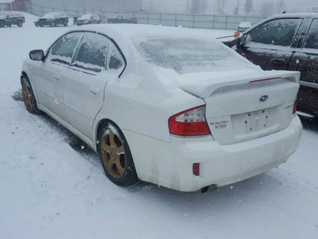 4S3BL616087224538 - 2008 SUBARU LEGACY 2.5 WHITE photo 3