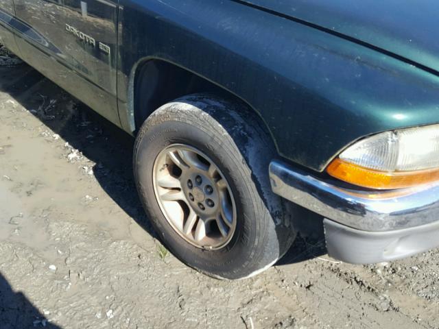 1B7HL2AX21S297523 - 2001 DODGE DAKOTA QUA GREEN photo 9