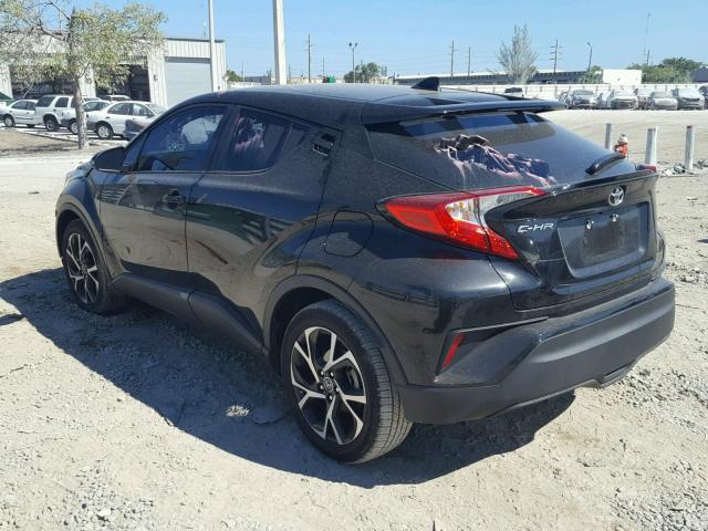 NMTKHMBX6JR036226 - 2018 TOYOTA C-HR XLE BLACK photo 3