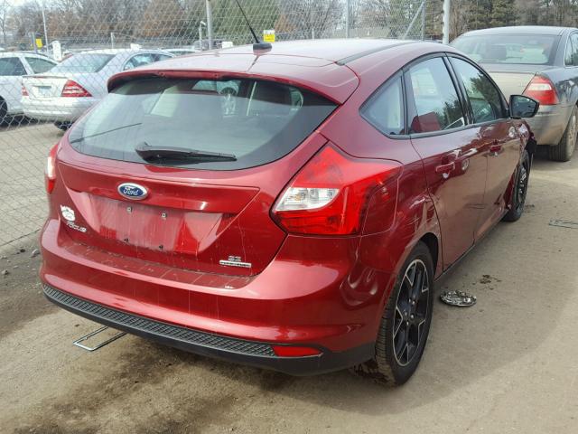 1FADP3K21DL195890 - 2013 FORD FOCUS SE RED photo 4