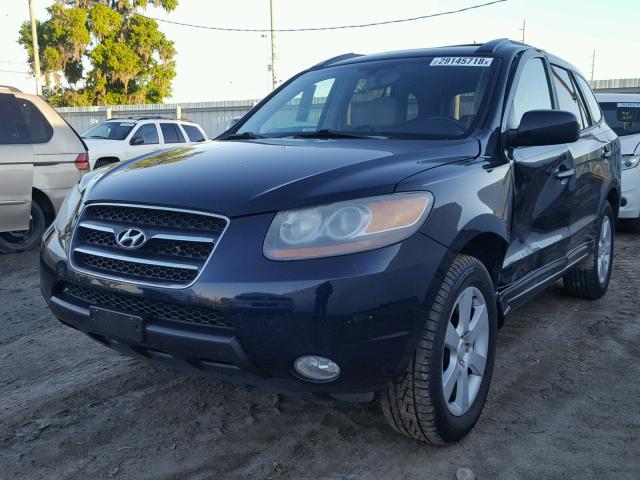 5NMSH13E57H124838 - 2007 HYUNDAI SANTA FE S BLUE photo 2