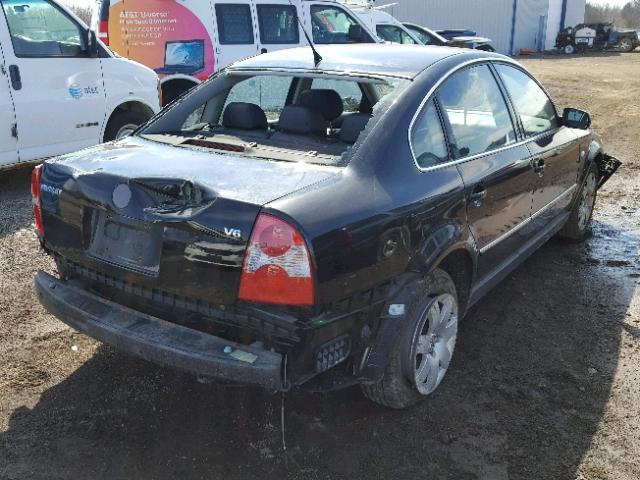 WVWRH63B11P288541 - 2001 VOLKSWAGEN PASSAT GLX BLACK photo 4