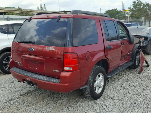 1FMZU63KX5UB05328 - 2005 FORD EXPLORER X RED photo 4