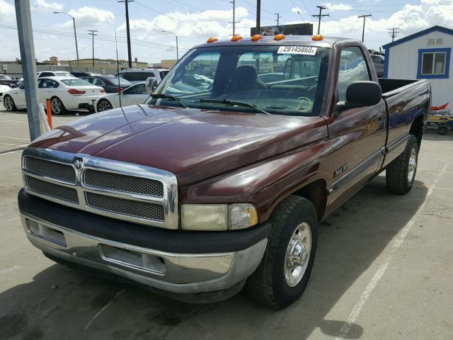 3B7KC26611M511853 - 2001 DODGE RAM 2500 MAROON photo 2