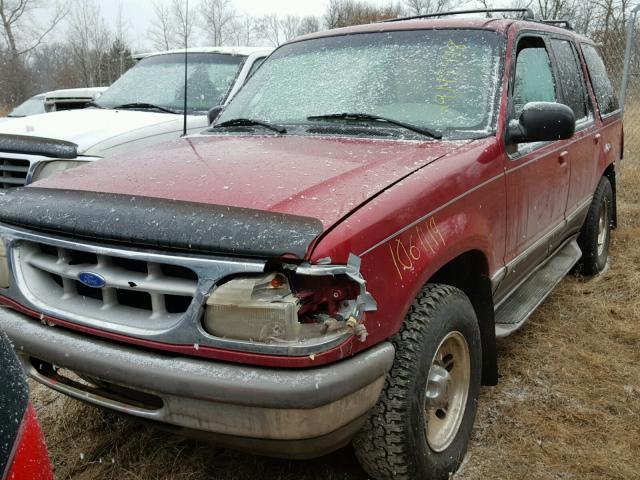 1FMDU34X0SZB68519 - 1995 FORD EXPLORER RED photo 2