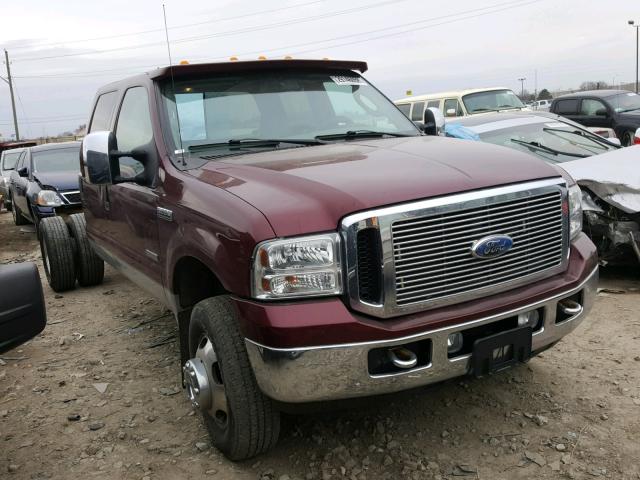 1FTWW33P36EA08009 - 2006 FORD F350 SUPER BURGUNDY photo 1