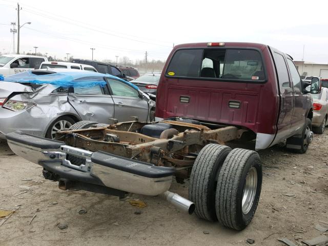 1FTWW33P36EA08009 - 2006 FORD F350 SUPER BURGUNDY photo 4