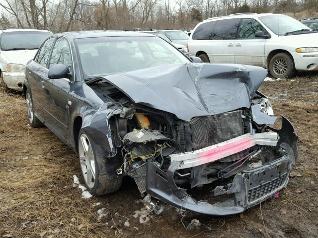 WAUDF78E78A018636 - 2008 AUDI A4 2.0T QU GRAY photo 1