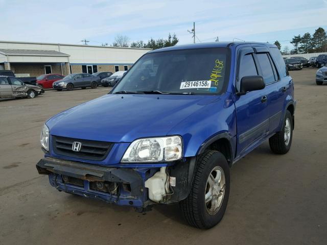 JHLRD184X1C031350 - 2001 HONDA CR-V LX BLUE photo 2