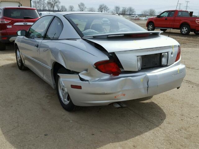 1G2JB12FX47173516 - 2004 PONTIAC SUNFIRE SILVER photo 3