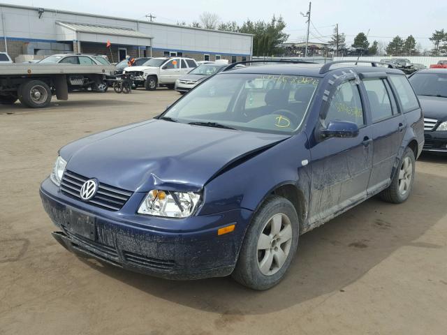 WVWSL61J74W059902 - 2004 VOLKSWAGEN JETTA GLS BLUE photo 2