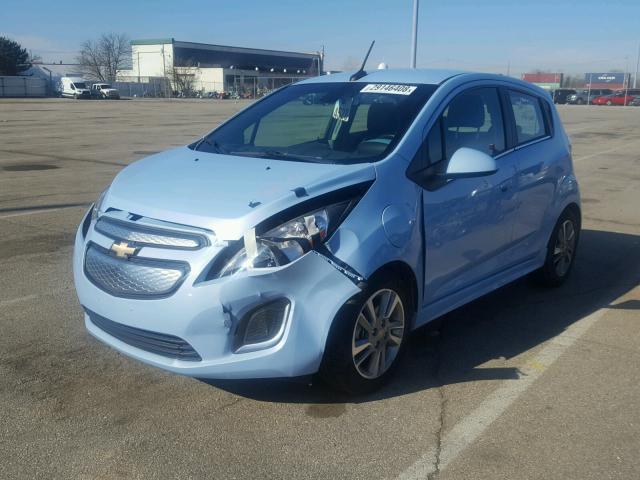 KL8CL6S0XEC400425 - 2014 CHEVROLET SPARK EV 2 BLUE photo 2