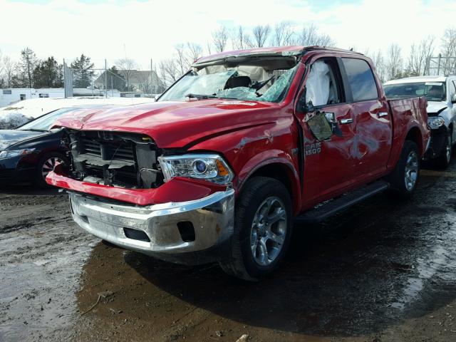 1C6RR7NT6GS370500 - 2016 RAM 1500 LARAM RED photo 2